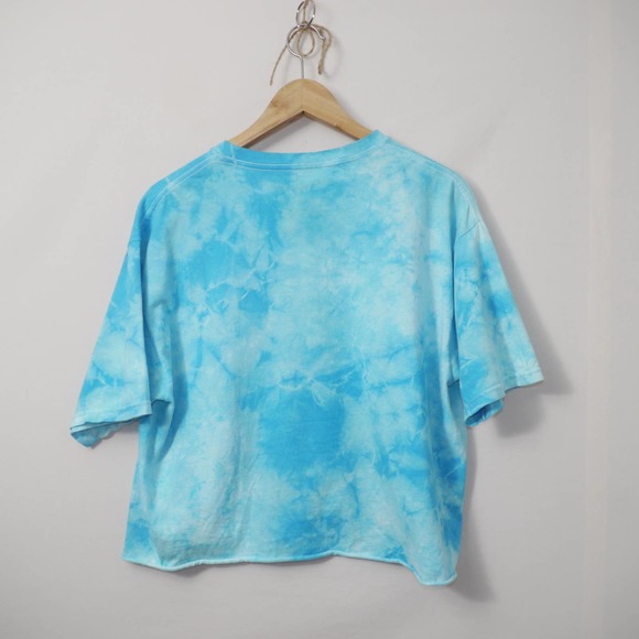 Polaroid Tie Dye Short Sleeve Crop Top Size L - Picture 8 of 11